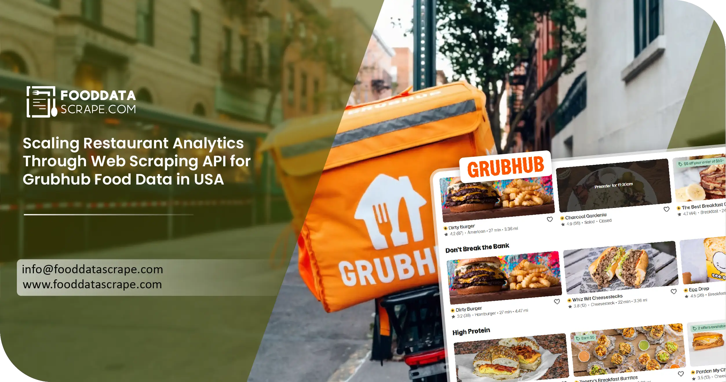 Scaling Restaurant Analytics Through Web Scraping API for Grubhub Food Data in USA